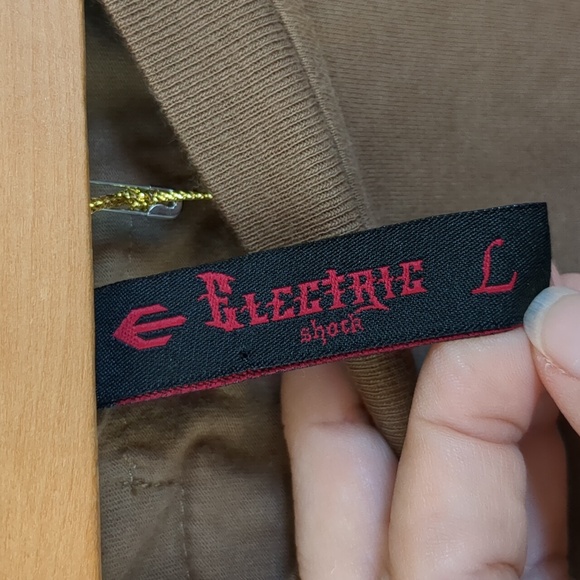 NWT Electric Shock Men's LTD Edition Short Sleeve T Biker Size Large - Picture 7 of 11